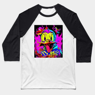 "Vintage Psychedelia: Unique, Colorful, and Mesmerizing Designs" Baseball T-Shirt